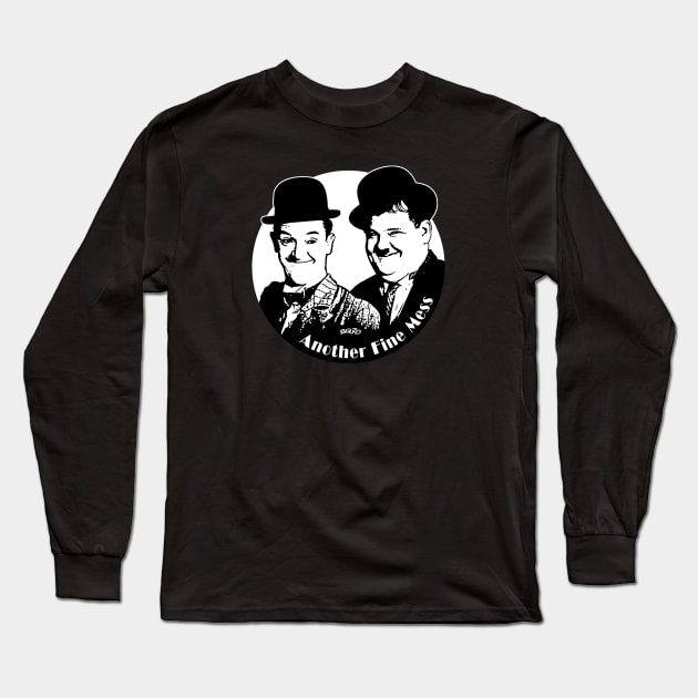 Laurel and Hardy - Another Fine Mess Long Sleeve T-Shirt by BonzoTee